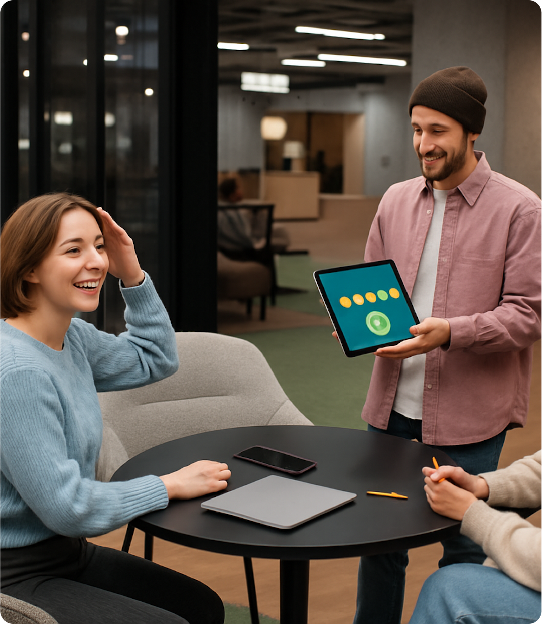 People discussing eLearning